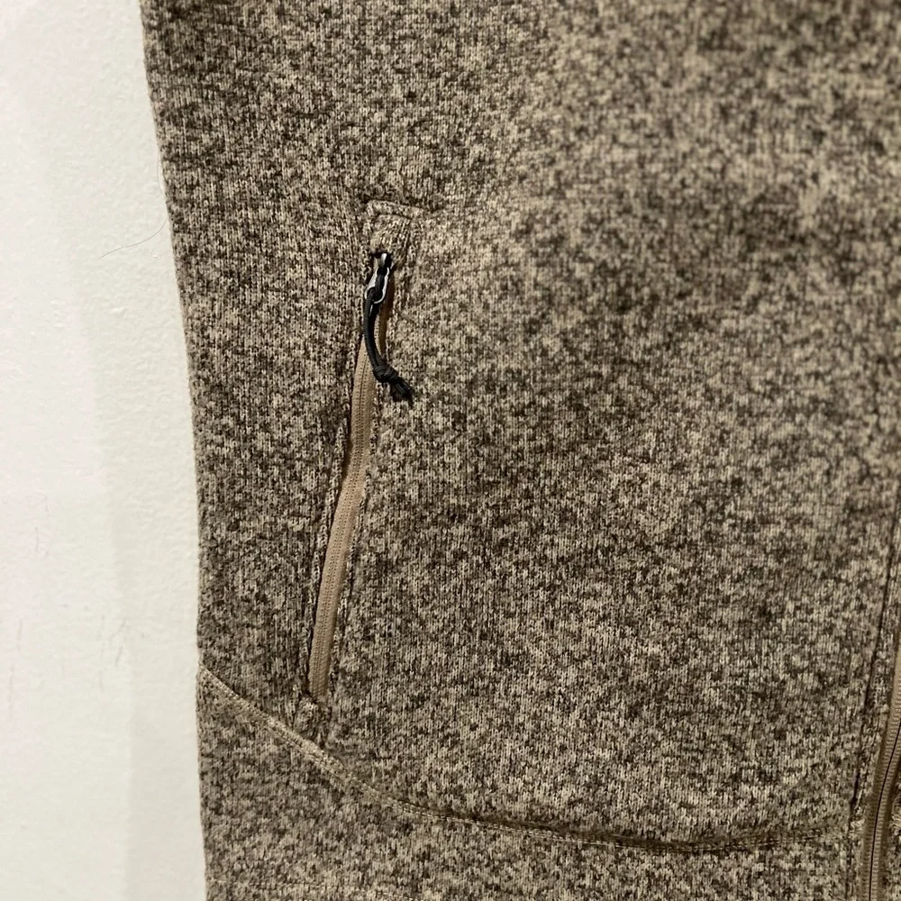 The North Face Brown Fleece Vest NWOT Men's Tsillan Knit Full Zip Vest